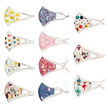 

Kids Washable Cartoon Cotton Mouth Mask Personal- Face For Halloween Christmas