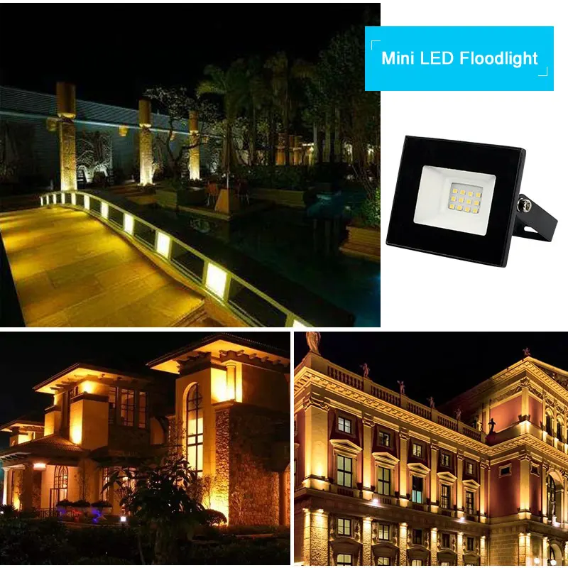 

Motion Sensor Waterproof Outdoor Wall Garden Reflector Exterior Security focus Lamp AC220V 10W 30W 50W 100W 200W Led Flood Light