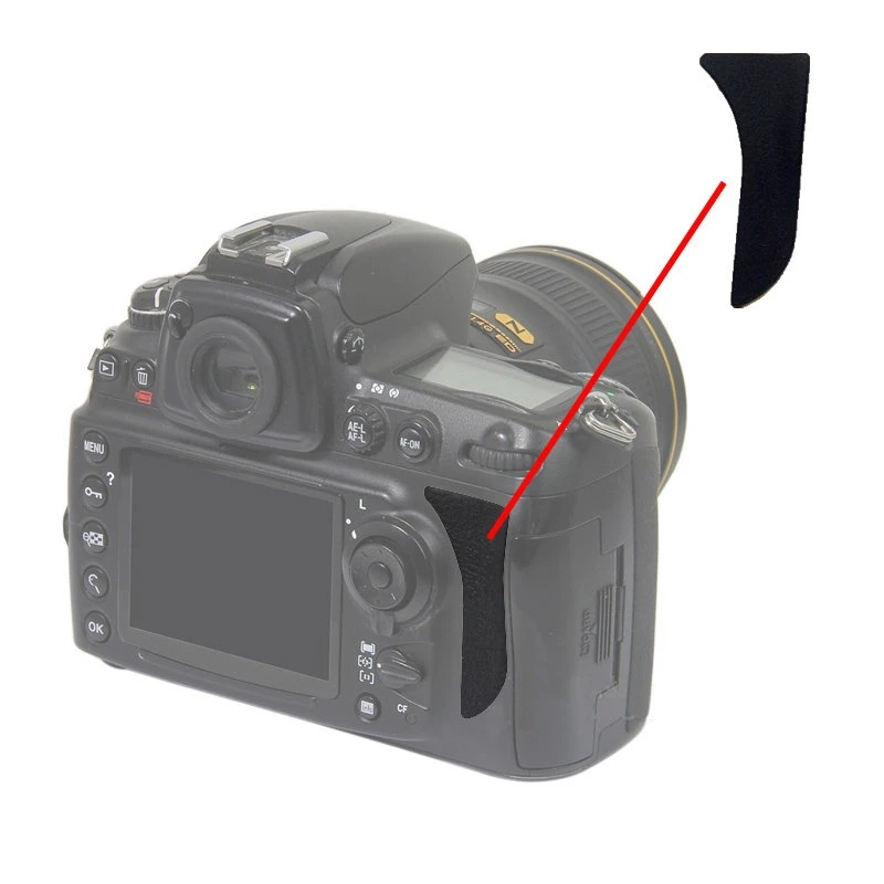 Большой палец задняя крышка резиновый блок для Никона D700 цифровой камеры+ клейкая лента