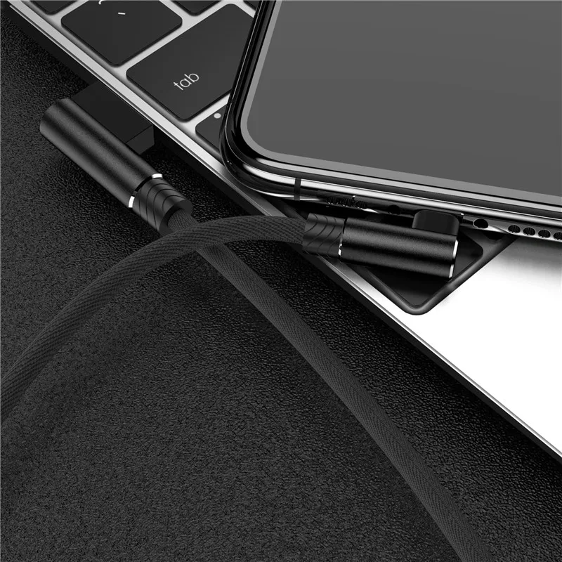 90 градусов USB зарядное устройство кабель для iPhone 11 Pro Xs Max Xr X 8 7 6 6s 5S s se iPad Быстрая зарядка кабель для передачи данных кабель для мобильного телефона