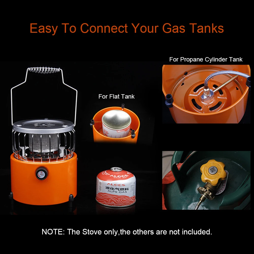 Portable 2 in 1 GAS Butane Heater Camping Stove