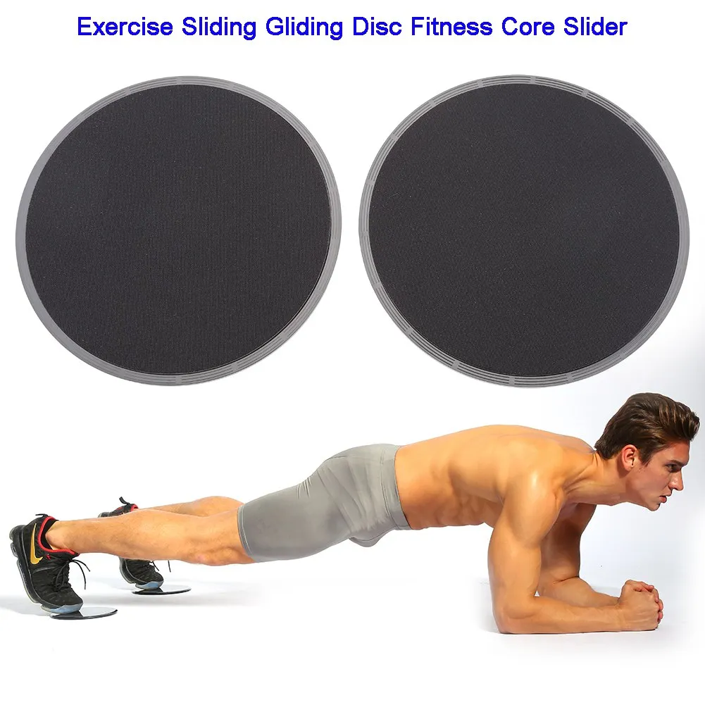 2x Core Schieberegler gleiten Discs Fitness Gym ABS Übung Core Workout Training 