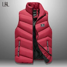 Жилет мужской зима теплая безрукавка мужская осень стильный мужской жилет и пиджаки мода повседневная мужские пальто ветрозащитный