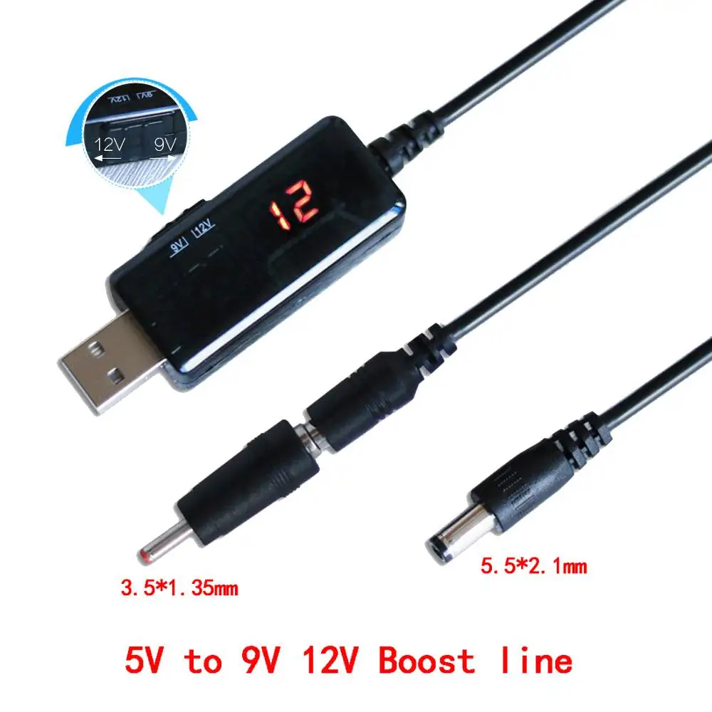 Usb повышающий преобразователь постоянного тока 5 В 9 12 USB блок питания адаптер с