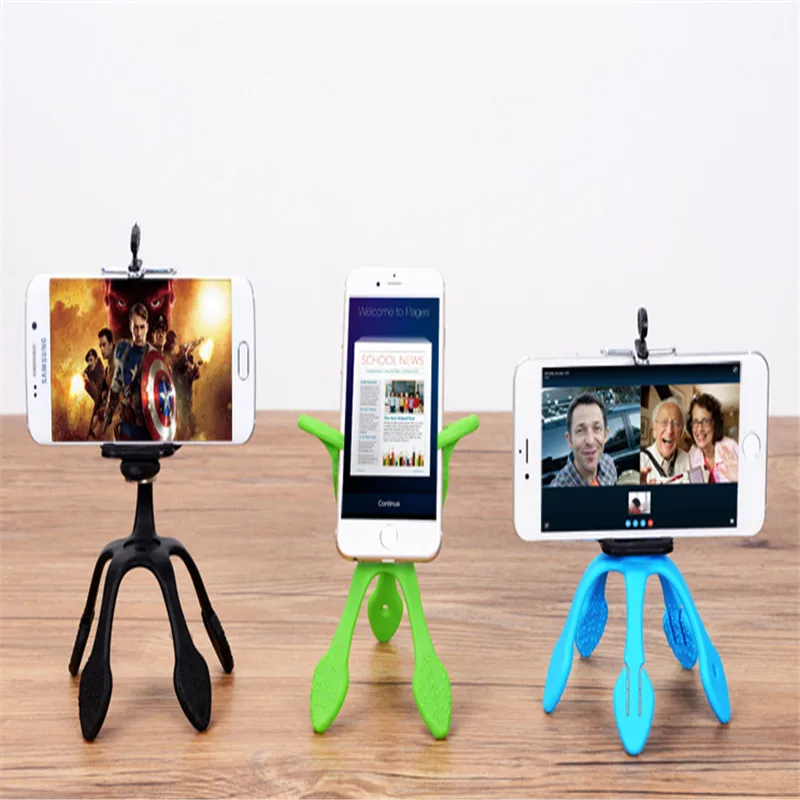 

Mini Tripod Mount Portable Flexible Stand Holder Multi function phone camera stand gecko spider stent For iPhone Camera Tripod