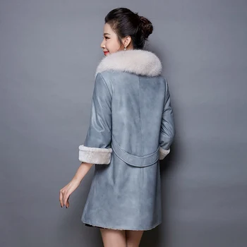 

Real Fur Coat Women Jacket Parka Real Fur Women Clothes 2020 Fox Fur Collar Winter Coat Women Real Leather Jacket Bg0566 YY2383