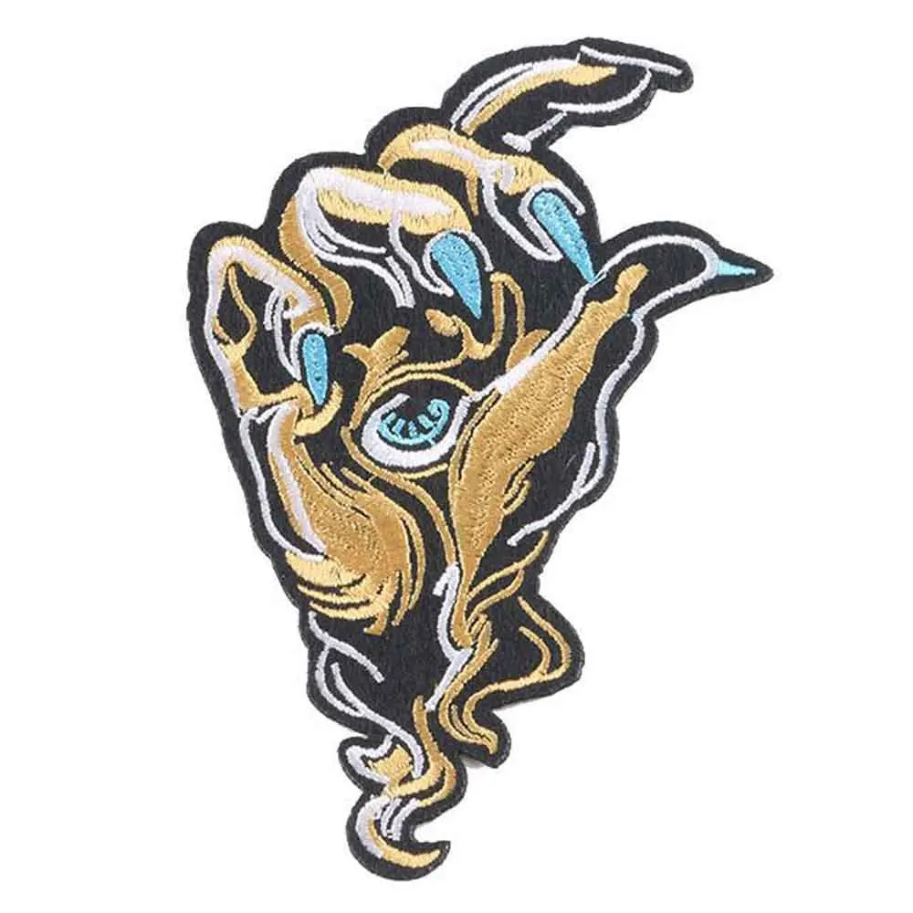 Schöne Finger Hand Punk Eisen Auf Patch Kleidung Patch Für Kleidung Mädchen Bestickt Patch