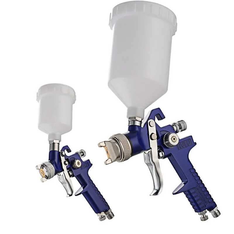 

1.4mm 1.7mm 2.0mm Airbrush HVLP Spray Gun Steel Nozzle H-827 Cars Painting Furnitures DIY Painting Kit Car Auto Repair Tool