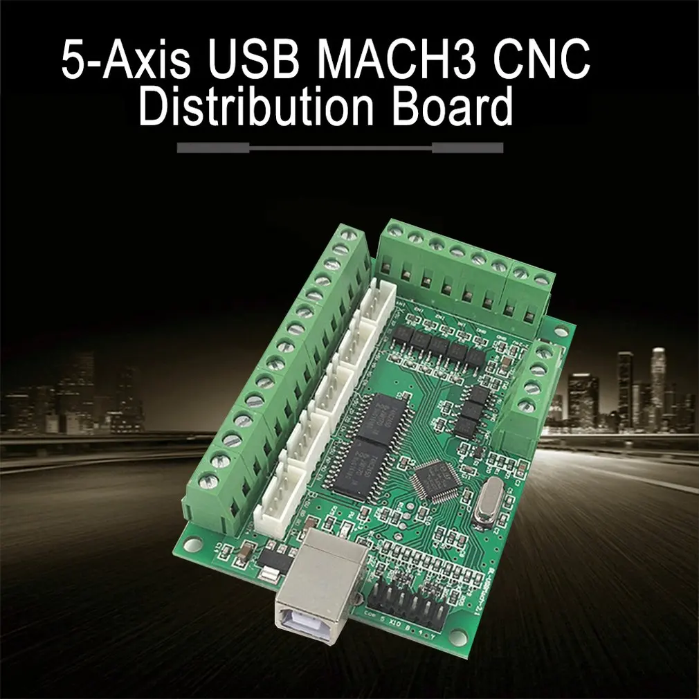 USB MACH3 ЧПУ коммутационная плата 100 кГц драйвер контроллер движения 5-осевой интерфейс драйвер контроллер движения