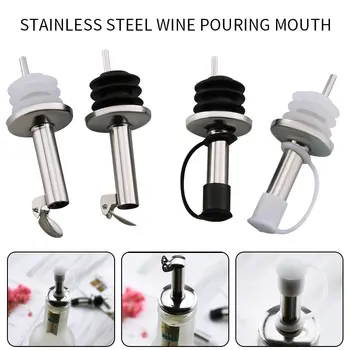 

1pc Wine Bottle Beer Pourer with Cap Covers Lid Oil Cork Drink Dispenser Spout Bottle Stopper Barware Bar Accessory Tool