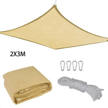 

Waterproof Sun Shelter Triangle Sunshade Protection Outdoor Canopy Garden Patio Pool Shade Sail Awning Camping Shade Cloth Large