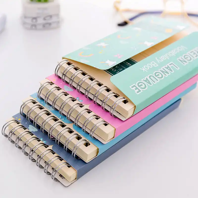 manual coil book vocabulary cute cartoon portable notebook