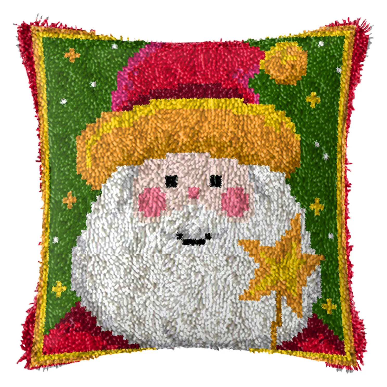 Latch Hook rug kits Snowman santa deer embroidery cushion carpet pillow cross-stitch latch hook canvas Diy Christmas Gift