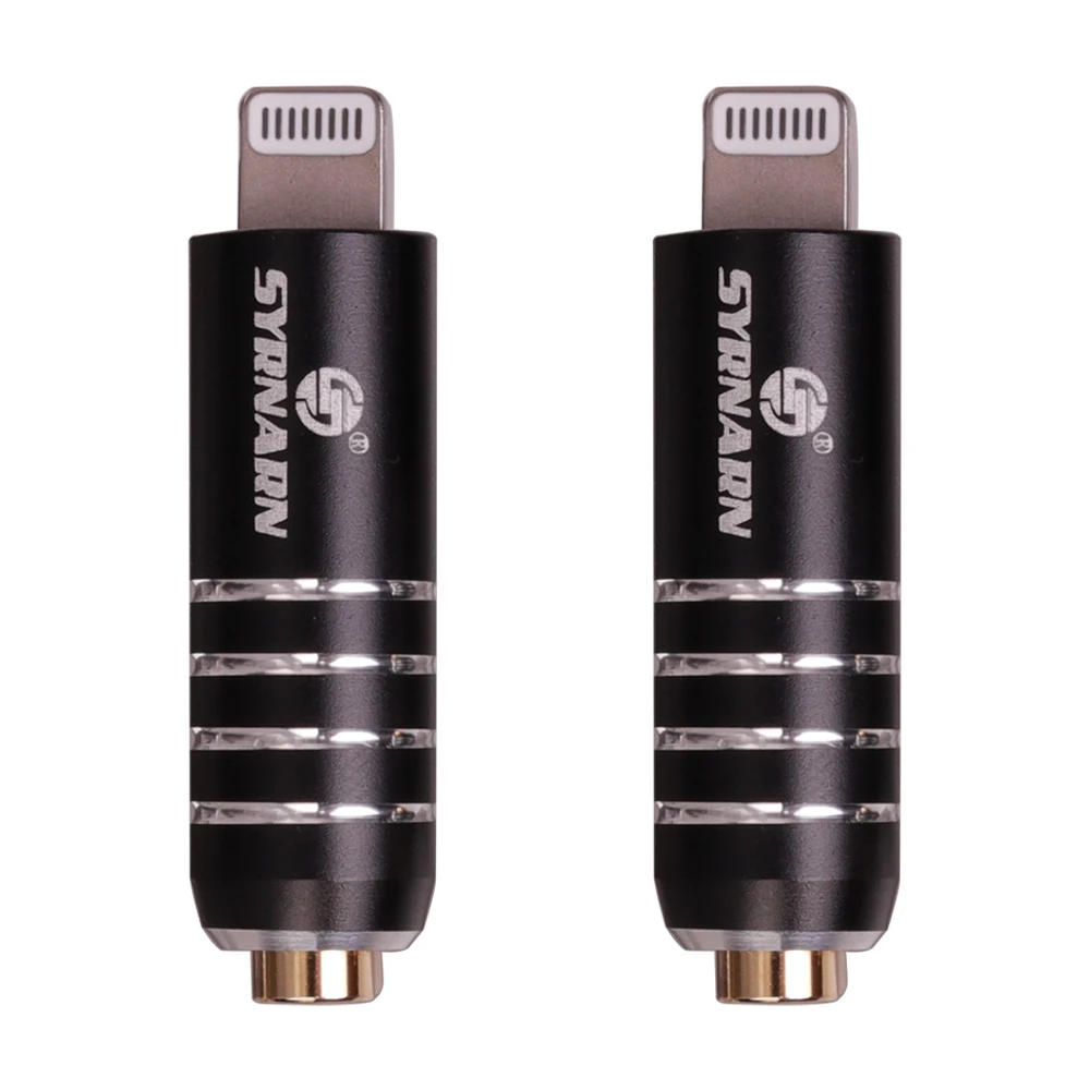 SYRNARN for lightning to 3 5mm 2 5 3 5 Headphone jack adapter audio converter for apple iphone7 8puls x xr xs ios 11 12promax