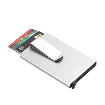 

Aluminum credit card wallet card package rfid shield card set card box document package metal wallet business card holder