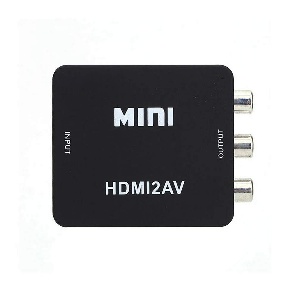 HDMI в AV адаптер Делителя Частоты HD видео конвертер коробка HDMI в RCA AV/CVSB L/R видео 1080P HDMI2AV Поддержка NTSC PAL