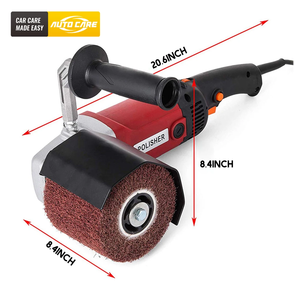 220V Burnishing Polishing Machine Car Polisher Sander Grinder Metal Stainless Steel Polish Drawing Burnishing Machine