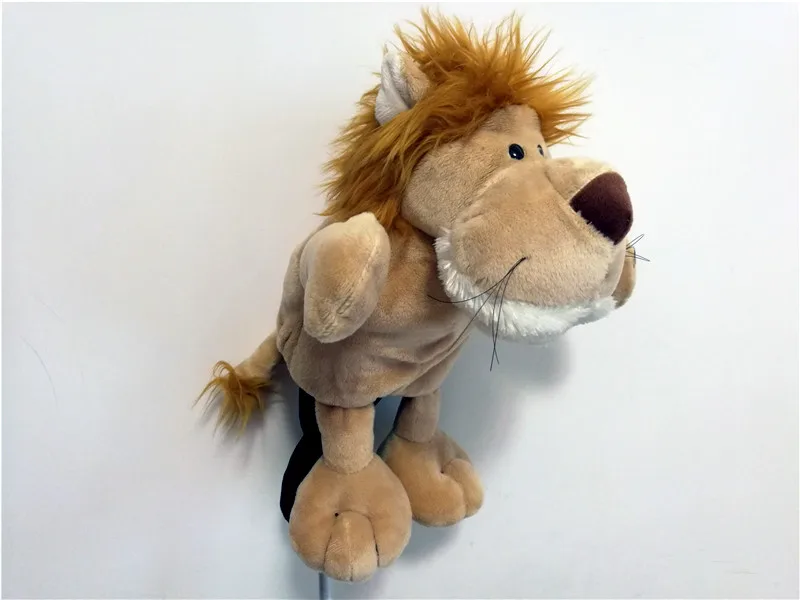 Lion 02 Новинка, много чехлов для головы для гольфа с животными, № 1, чехлы для головы водителя, высокое качество, забавные пылезащитные#1 деревянные Чехлы для клюшек для гольфа - Цвет: Lion 02