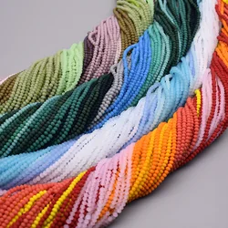 2x3mm 165pcs/Lot Rondell Austria Faceted Crystal Beaded Matte Color Round Glass Beads Loose Spacer Beads for Jewelry Making DIY