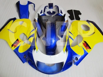 

for Suzuki GSXR750 1996 - 2000 Abs Fairing GSXR 750 98 99 Yellow Blue Fairings for Suzuki GSXR600 96 97 Motorcycle Fairing