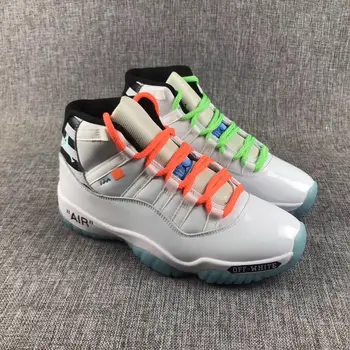 

Nike Air Jordan 11 Off-White AJ11 Men Basketball Shoes Male Outdoor Sports Shoes Men's Leisure Comfortable Sneakers Size 40-46