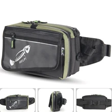 Wear Resistant Protective Large Capacity Waist Pack Fishing Bag Adjustable Strap Outdoor Clasp Design Unisex Lure Storage