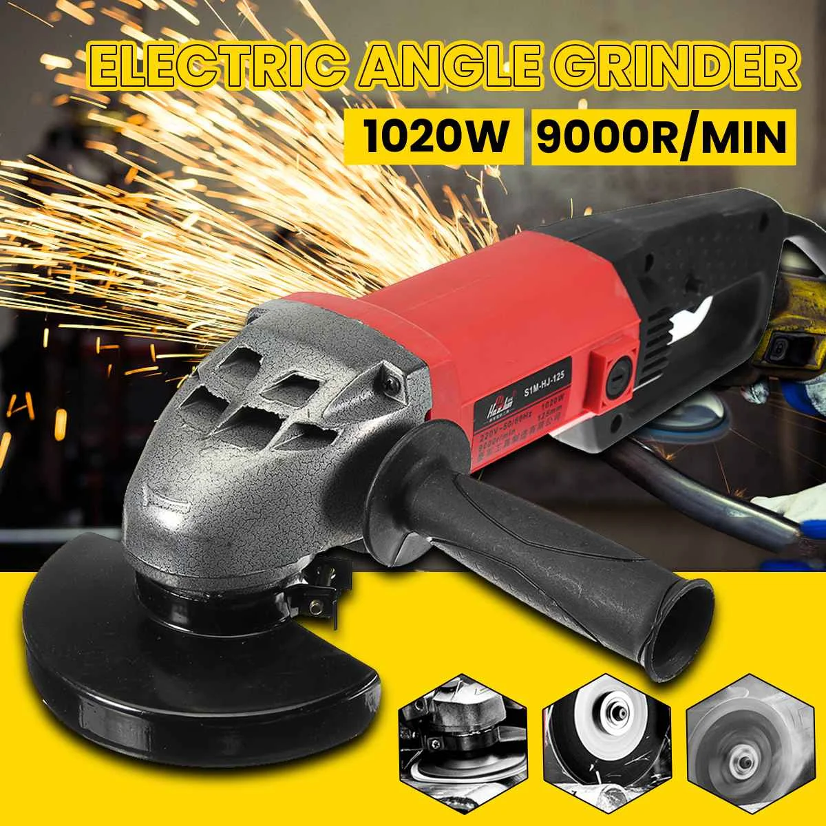 

New 1020W 220V Tool Electric Angle Grinder Power Tools cutting Machine Electric Tool for Grinding of Metal Woodworking