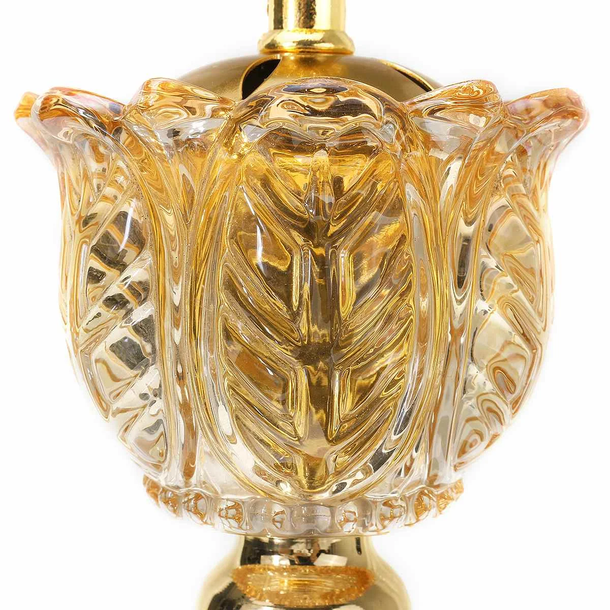 Arabian Crystal Incense burner Hollowed Essential Oil Lamp Burner Floral Decorated Desk Lamp Home Decoration