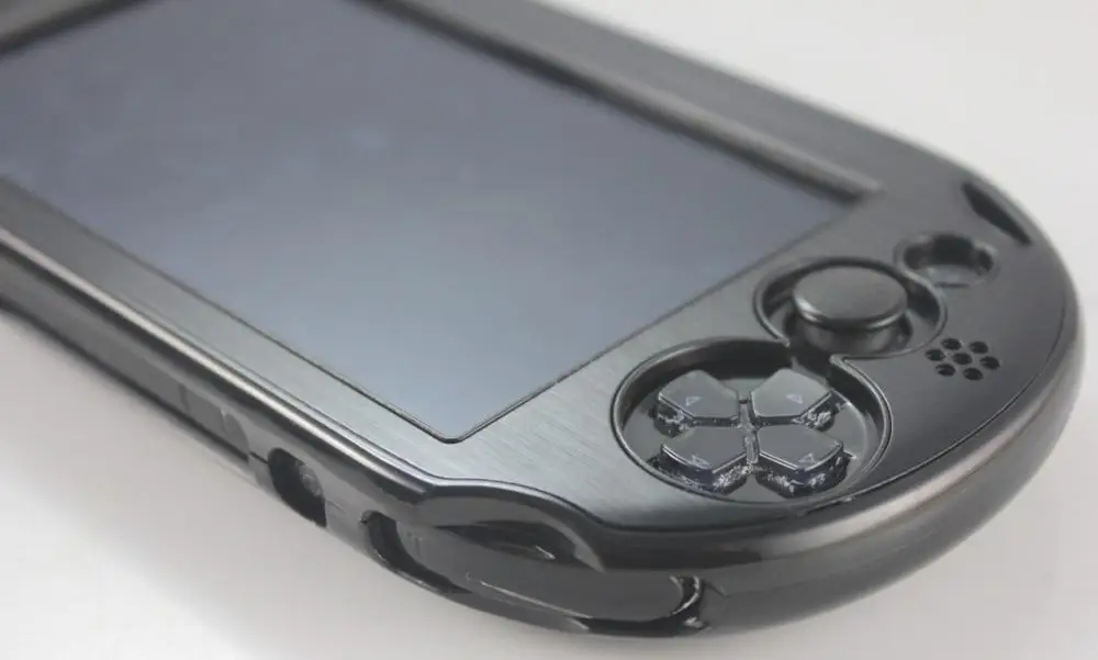 Black Пластиковый+ Алюминиевый жесткий чехол защитный чехол для psv PS Vita 2000 - Цвет: Black