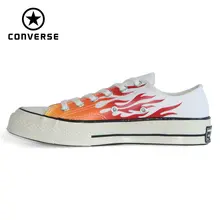 Оригинальные новые мужские и женские кроссовки 1970S Chuck Taylor All Star Flame red, низкая обувь для скейтбординга 165029C