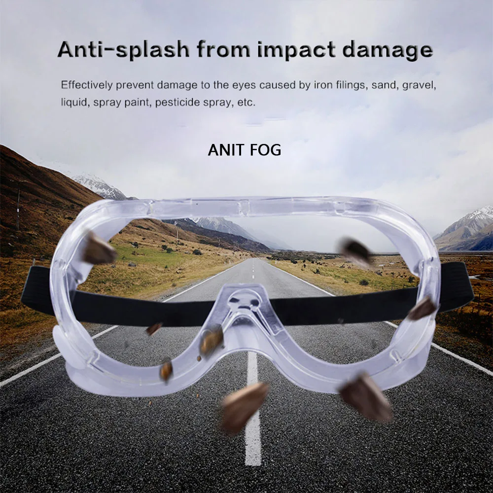 

Fully enclosed anti fog and anti wind safety glasses anti sneeze liquid anti saliva and anti fog sports goggles PC goggles