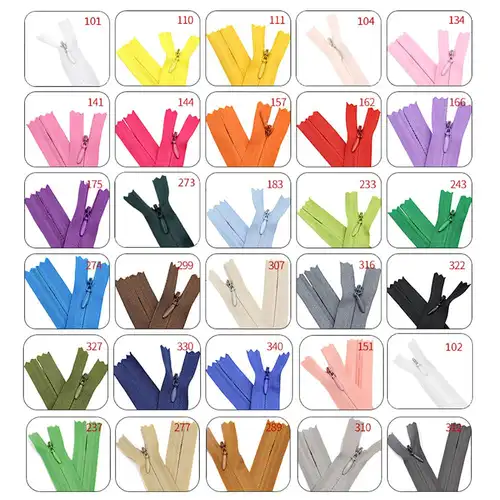 10Pcs/Pack 28cm 35cm 40cm 45cm 50cm 55cm 60cm 3# Invisible Zipper Nylon Coil Zipper  For DIY Handcraft Cloth Sewing Accessories - Image 5