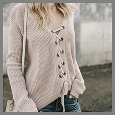 Women-Chic-Lace-Up-Sweater-Solid-Loose-Pullovers-Casual-Long-Sleeve-V-Neck-Knitted-Sweater-Sweet
