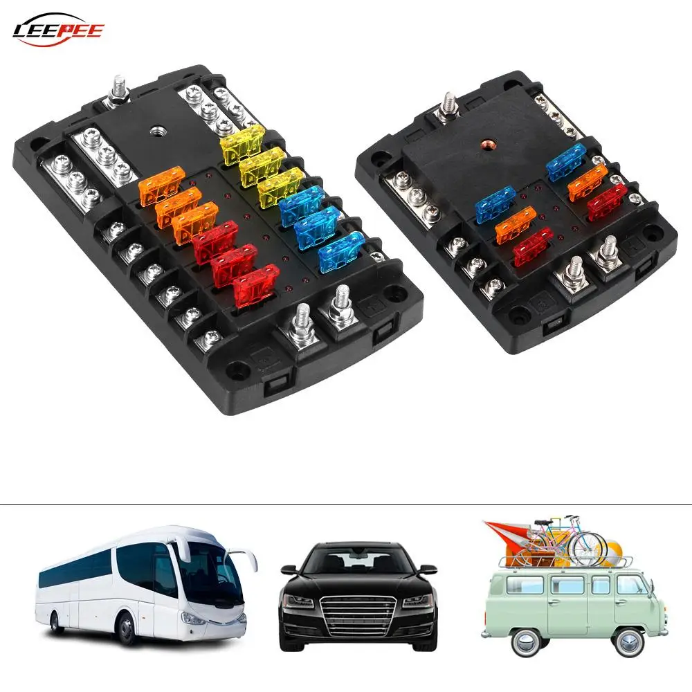 60V 300A Blade Fuse Box Block Indicatore Luminoso A Led Accessori Per La Protezione Del Circuito Per Auto Rimorchio Camion Caravan Boat Marine Trike