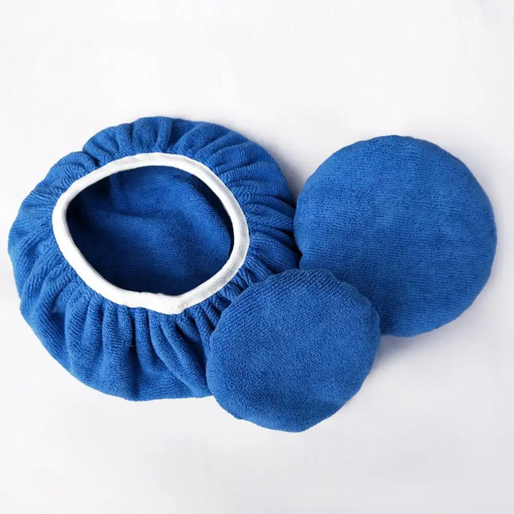

80% HOT SALES!!!2Pcs Pro Soft Microfiber Polisher Pad Cover for Car Paint Care Waxing Polishing