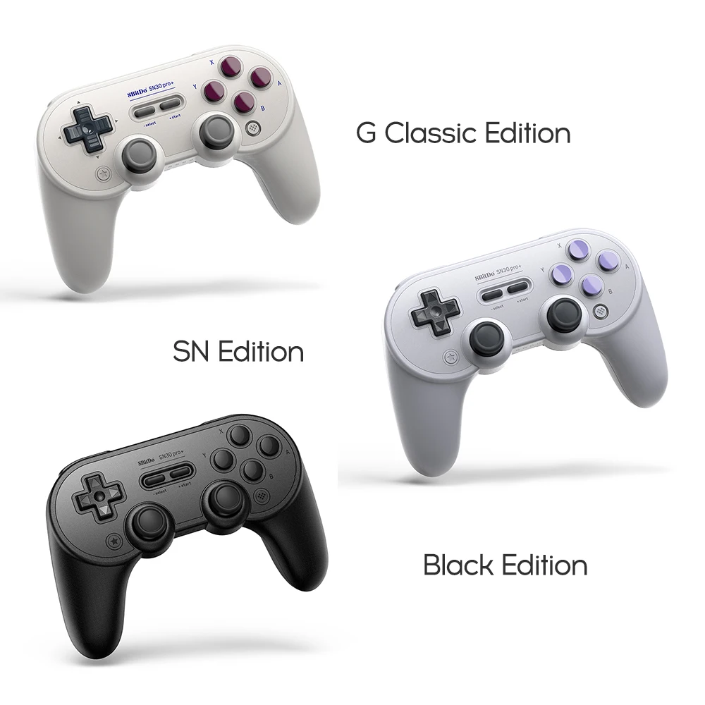 8Bitdo SN30 Pro+ Bluetooth Gamepad For Switch Black Edition / SN Edition / G Classic Edition(Optional) Cordless Controller