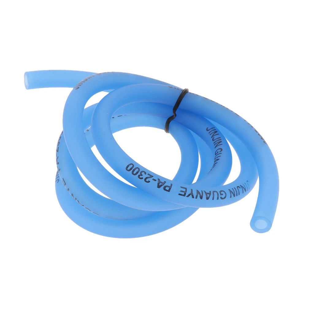 100cm Motorcycle Bike Fuel Gas Oil Delivery Tube Hose Petrol Pipe Blue