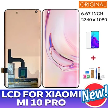 

6.67" Original LCD For XIAOMI 10 PRO LCD Display Touch Screen Digitizer Assembly For Mi 10 pro LCD Replacement