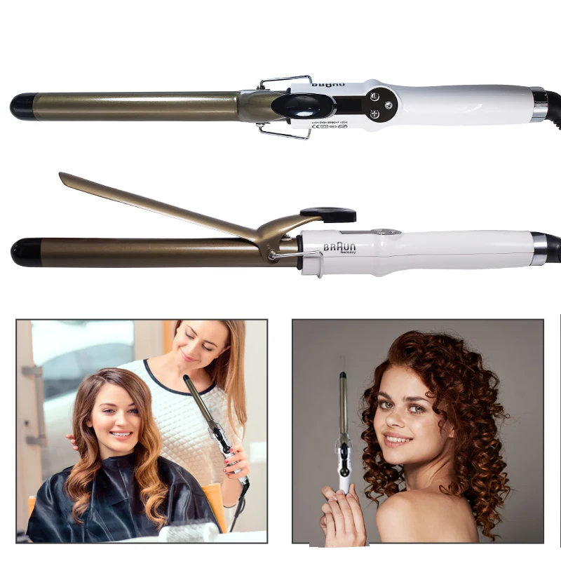 

Professional 9mm deep whole curl hair curler curl wave machine screw drum of hair curler curling iron