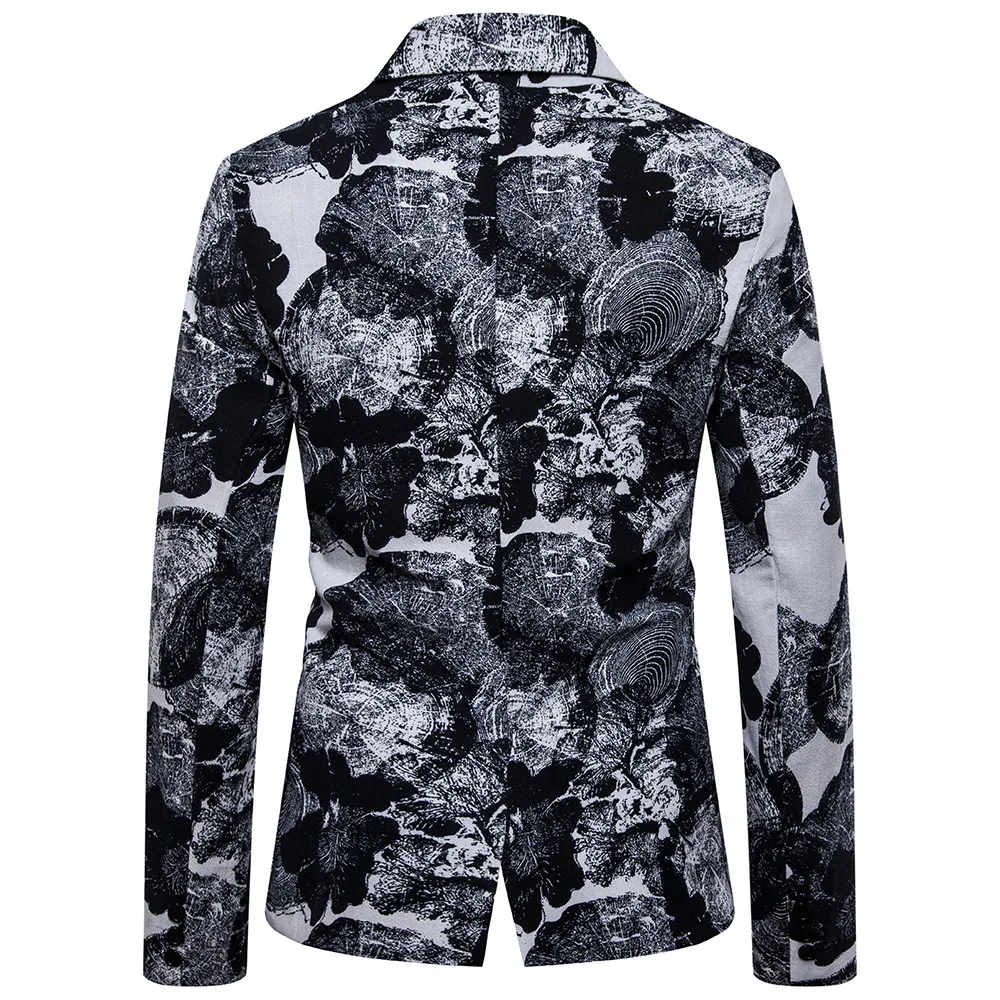 

2019 New Style Men Leisure Suit Men Ethnic-Style Printed Plus-sized Suit Series