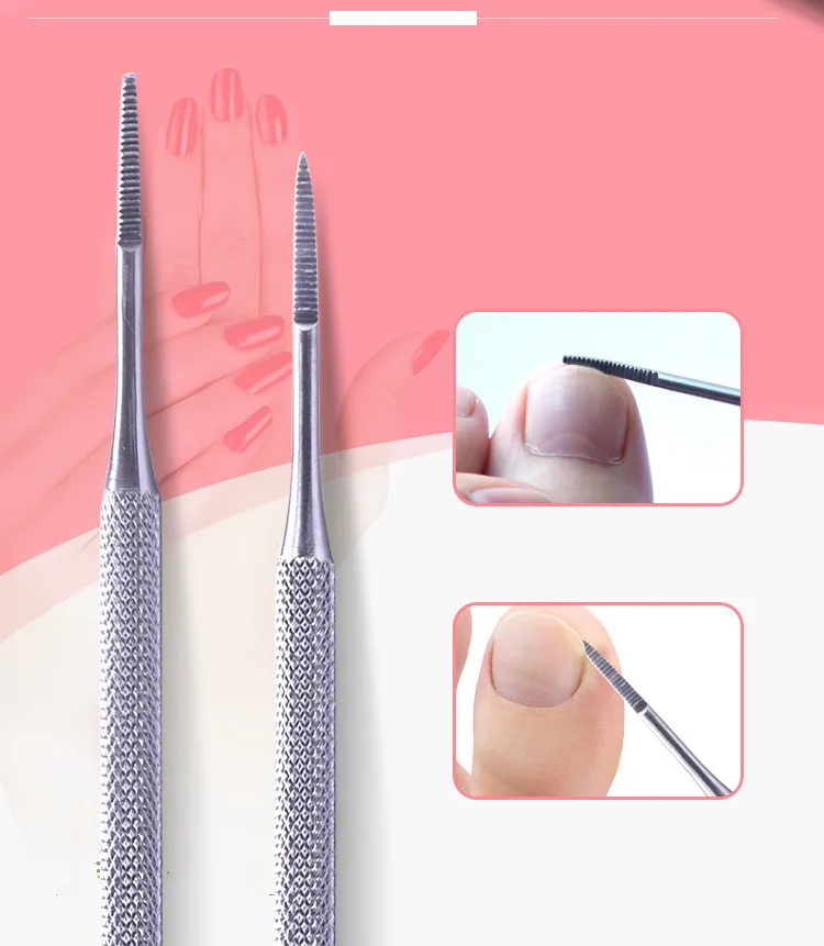 

Stainless Steel Toe Nail File Double Ended Pedicure File Satin Edge Ingrown Toe Nail Lifter Onychomycosis Paronychia Podiatry