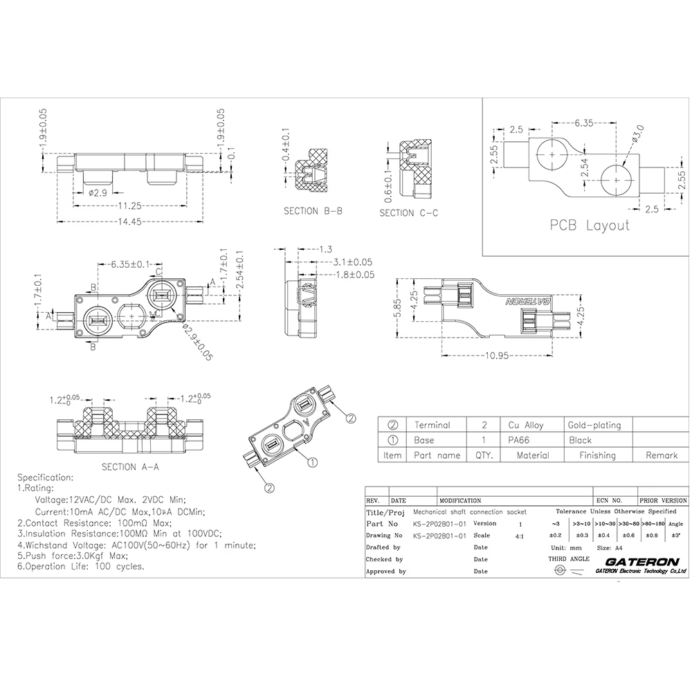 Gateron Quente-swappable Soquete Pcb Teclado Mecânico Faça Você Mesmo Tomada Quente para Cherry mx Interruptor Gateron Outemu Kailh Cpg151101s11 - Imagem 4