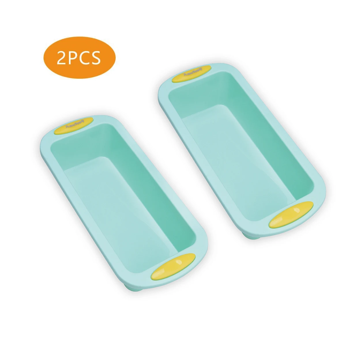 

Free shipping Silicone Bread and Loaf Pans Non-Stick Silicone Bread molds Set of 2 Reusable Large Baking cake Pans Set