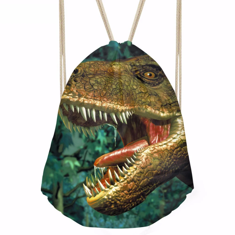 

Крутая сумка на шнурке с принтом Dinasour для мальчиков, мужская повседневная сумка на плечо с мягкой спинкой для ноутбука, мужская сумка для спортзала
