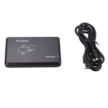 

Card Reader And USB Data Cable Set RFID Reader 125khz ID Non-contact Sensitivity Smart Card Reader Standard HID Communication