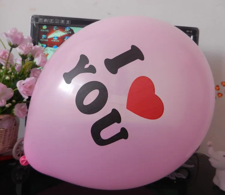 Принадлежности для свадебных церемоний творческие подарки I LOVE You шар День рождения Брак дом сцена декоративные 12-дюймовый