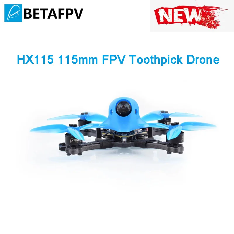 Зубочистка HX115 115 мм FPV Дрон для фристайла с F4 2-4S AIO FC 1105 5000KV мотор caddx гоночная