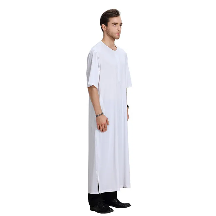 Мусульманская Аравия Средний Восток мужские халаты круглый вырез для мужчин платье с рукавом три четверти