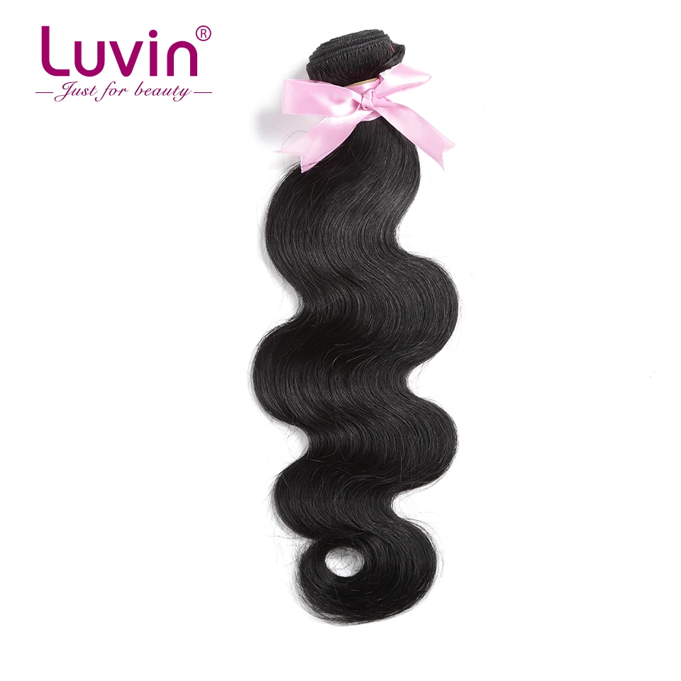 

Luvin OneCut Hair Body Wave 8-40 Malaysian Hair 1 3 Bundles Deal Unprocessed 100% Human Remy Hair Extensions Natural Color