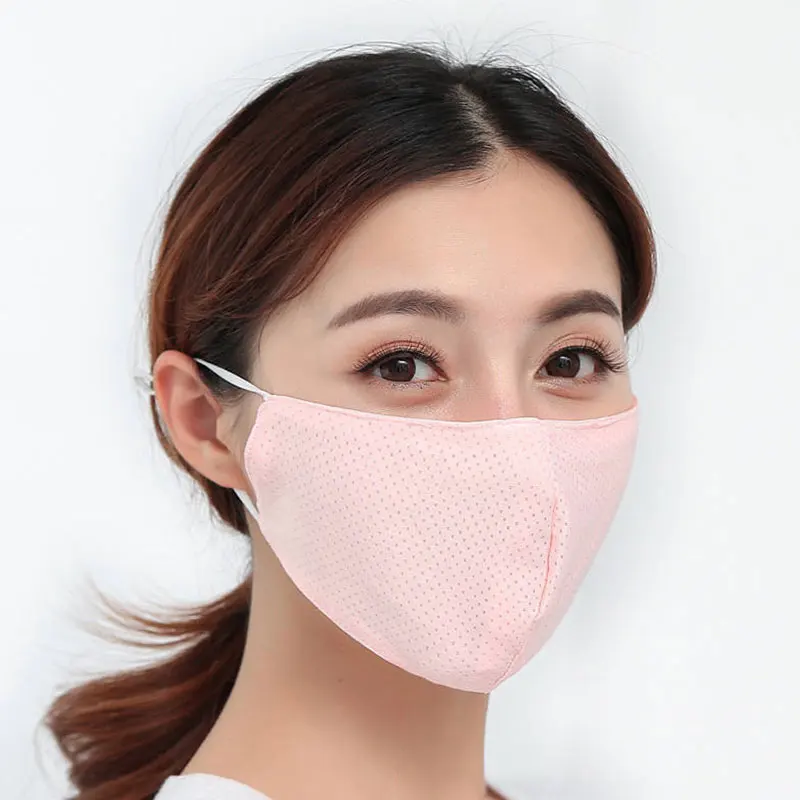 2020 New Fashion Soft Mouth Masks Simple Hanging Ears Sun Protection Face Mask Cute Riding Dot Men Women Summer Masks